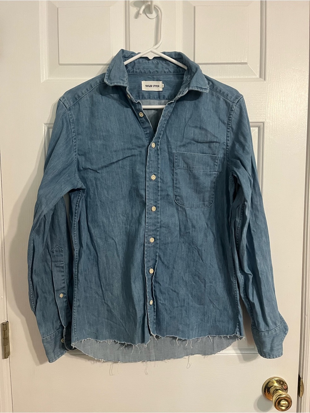 Taylor Stitch Denim Long Sleeve Shirt - Size 38